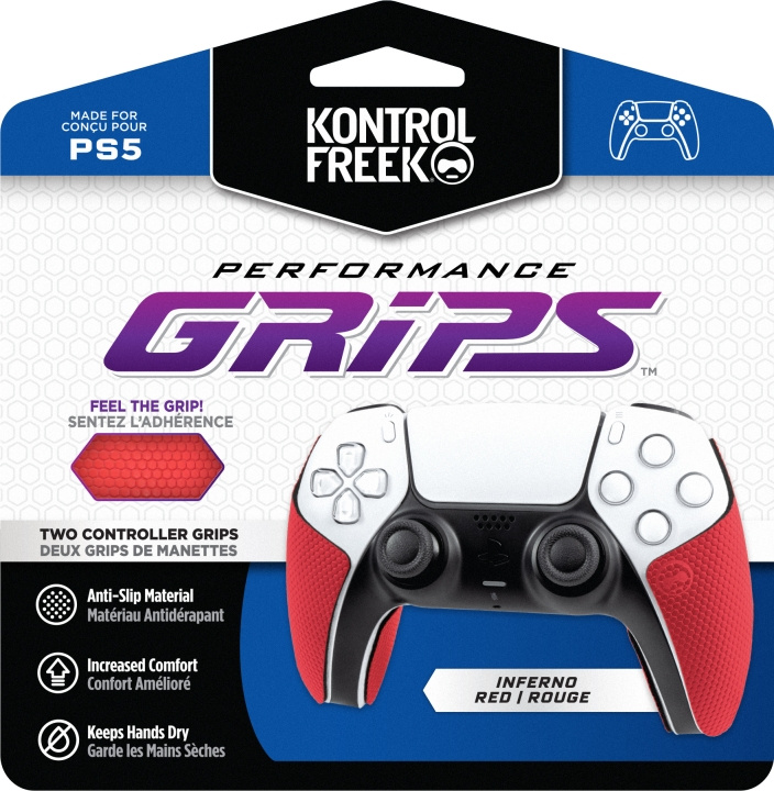 KontrolFreek Performance Grips, red (PS5) in the group HOME ELECTRONICS / Game consoles & Accessories / Sony PlayStation 5 at TP E-commerce Nordic AB (C75460)