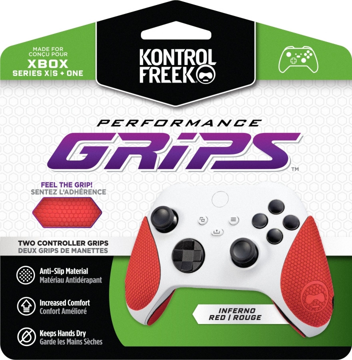 KontrolFreek Performance Grips, red (Xbox) in the group HOME ELECTRONICS / Game consoles & Accessories / Xbox Series X at TP E-commerce Nordic AB (C75461)