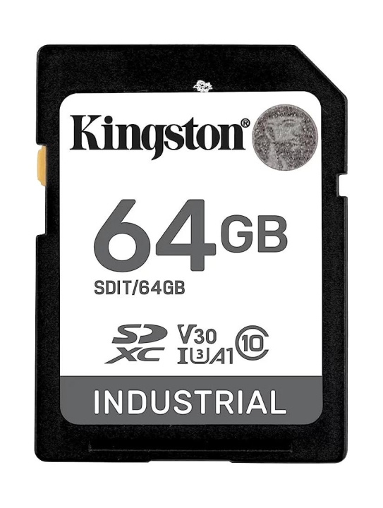 Kingston 64G SDXC Industrial pSLC Class10, UHS-I,U3,V30, A1 SD-Card in the group HOME ELECTRONICS / Storage media / Memory cards / SD/SDHC/SDXC at TP E-commerce Nordic AB (C75503)