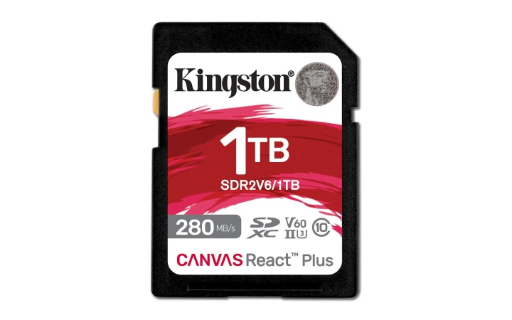 Kingston 1TB Canvas React Plus SDXC UHS-II 280R/150W U3 V60 4K in the group HOME ELECTRONICS / Storage media / Memory cards / SD/SDHC/SDXC at TP E-commerce Nordic AB (C75516)