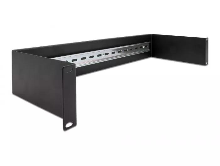 DeLOCK 19″ DIN rail Panel 2U black in the group COMPUTERS & PERIPHERALS / Computer accessories / Other at TP E-commerce Nordic AB (C75531)