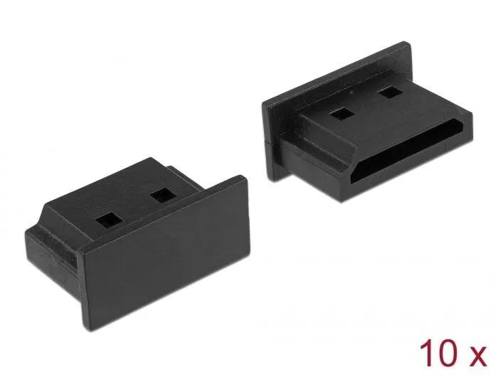 DeLOCK Dust Cover for HDMI A female without grip 10 pieces black in the group COMPUTERS & PERIPHERALS / Computer accessories / Other at TP E-commerce Nordic AB (C75539)