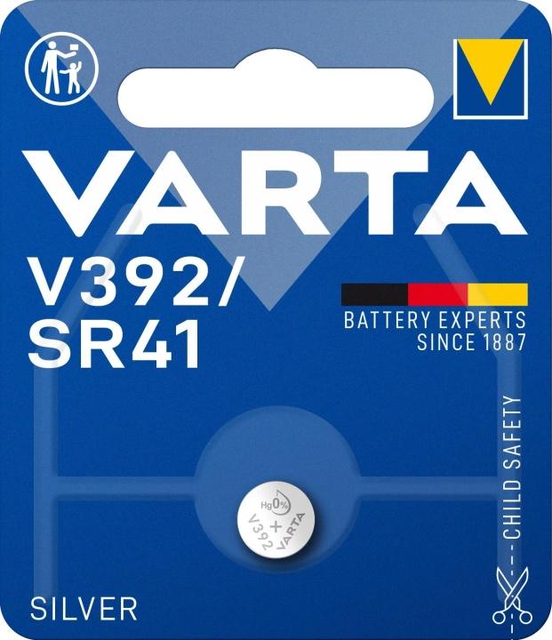 Varta V392/SR41 Silver Coin 1 Pack in the group HOME ELECTRONICS / Batteries & Chargers / Batteries / Button cell at TP E-commerce Nordic AB (C75571)