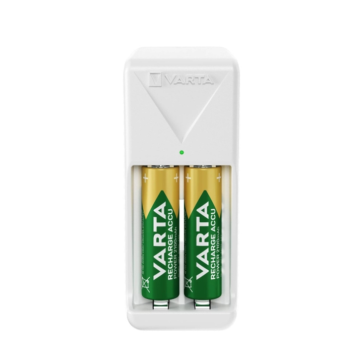 Varta Mini Charger, includes 2x AA 2100 mAh in the group HOME ELECTRONICS / Batteries & Chargers / Battery charger at TP E-commerce Nordic AB (C75572)