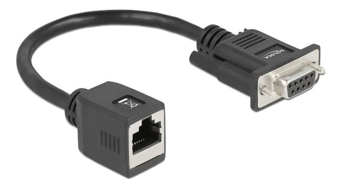 DeLOCK Serial RS-232/422/485 Adapter DB9 female to RJ45 jack in the group COMPUTERS & PERIPHERALS / Computer cables / Other computer cables at TP E-commerce Nordic AB (C75625)