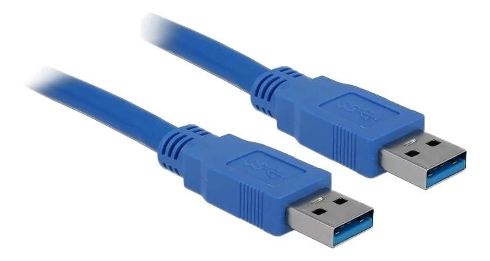 DeLOCK Cable USB 3.0 Type-A male > USB 3.0 Type-A male 0.5 m blue in the group COMPUTERS & PERIPHERALS / Computer cables / USB / USB-A / Cables at TP E-commerce Nordic AB (C75647)