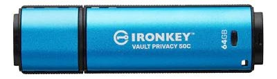 Kingston 64GB USB-C IronKey Vault Privacy 50C AES-256 Encrypted in the group HOME ELECTRONICS / Storage media / USB memory / Type C at TP E-commerce Nordic AB (C75665)