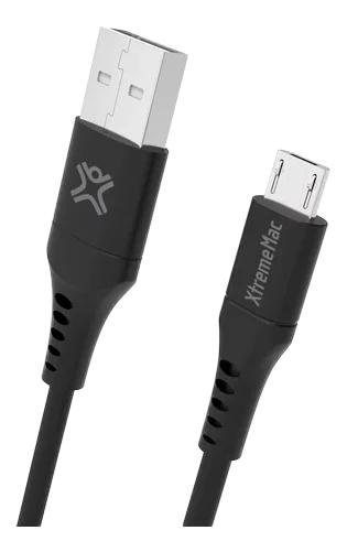 XtremeMac Flexicable micro-usb, 1,5m, black in the group SMARTPHONE & TABLETS / Chargers & Cables / Cables / Cables microUSB at TP E-commerce Nordic AB (C75673)