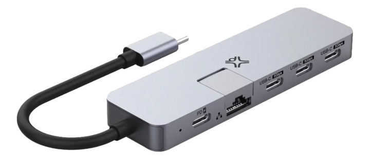 XtremeMac Hub USB-C max pro, 5 ports (3* usb-c, usb-c pd, ethernet rj4 in the group COMPUTERS & PERIPHERALS / Computer accessories / USB-Hubs at TP E-commerce Nordic AB (C75681)