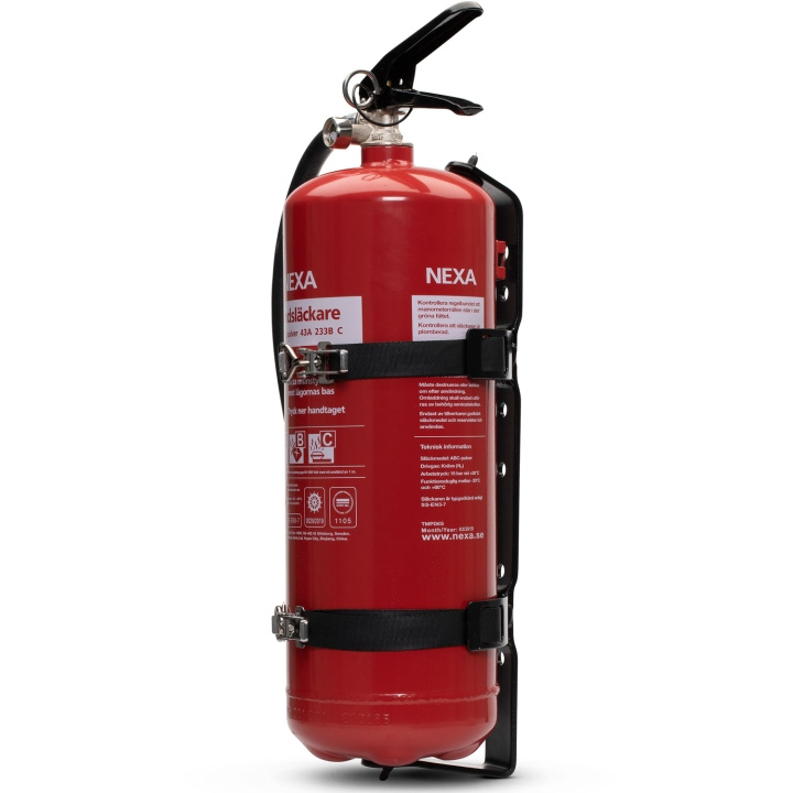 Nexa FH-006 Fordonshållare till 6kg pulversläckare in the group HOME, HOUSEHOLD & GARDEN / Alarm & Security / Fire, smoke, gas / fire extinguishers at TP E-commerce Nordic AB (C75732)