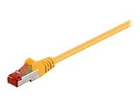 Goobay CAT 6 S/FTP CU 10m Yellow in the group COMPUTERS & PERIPHERALS / Computer cables / Network cables / Cat6 at TP E-commerce Nordic AB (C75754)