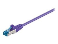 Goobay CAT 6a SFTP, PiMF 25cm network cable Purple in the group COMPUTERS & PERIPHERALS / Computer cables / Network cables / Cat6 at TP E-commerce Nordic AB (C75756)