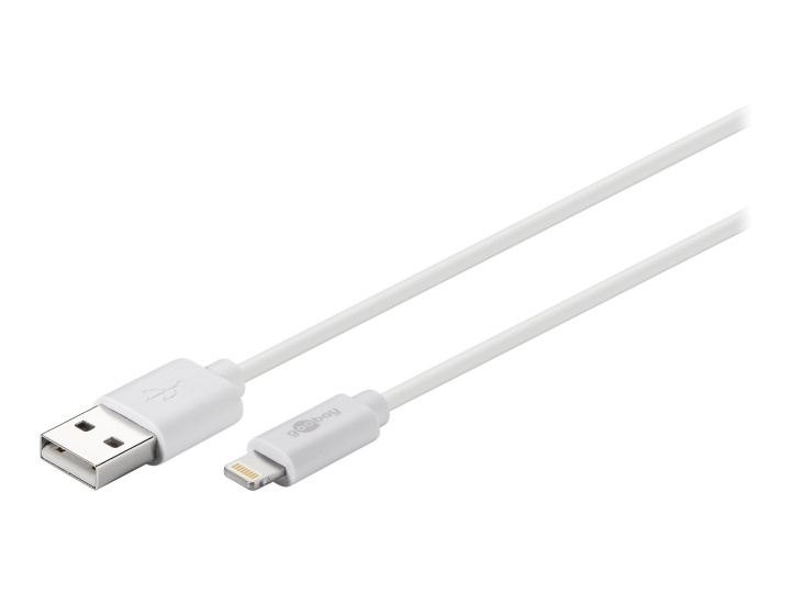 Goobay Lightning-kabel 50cm white MFi in the group SMARTPHONE & TABLETS / Chargers & Cables / Cables / Cables Lightning at TP E-commerce Nordic AB (C75761)