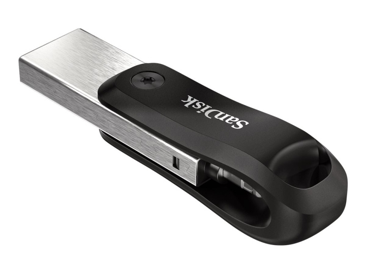 SanDisk iXpand Go 64GB USB 3.0 / Apple Lightning Black Silver in the group HOME ELECTRONICS / Storage media / USB memory / USB 3.0 at TP E-commerce Nordic AB (C75780)