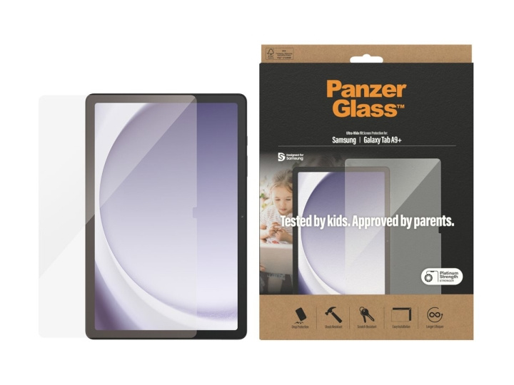 PanzerGlass Screen Protector Transparent Samsung Galaxy Tab A9+ in the group SMARTPHONE & TABLETS / Tablet cases / Samsung tablets at TP E-commerce Nordic AB (C75786)