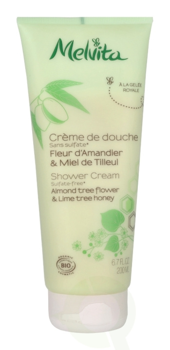 Melvita Shower Cream - Almond Flower&Lime Honey 200 ml in the group BEAUTY & HEALTH / Skin care / Body health / Bath & Shower gels at TP E-commerce Nordic AB (C75995)