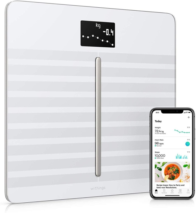 Withings Body Cardio V.2 personal scale, white in the group BEAUTY & HEALTH / Health care / Bathroom scales at TP E-commerce Nordic AB (C76055)