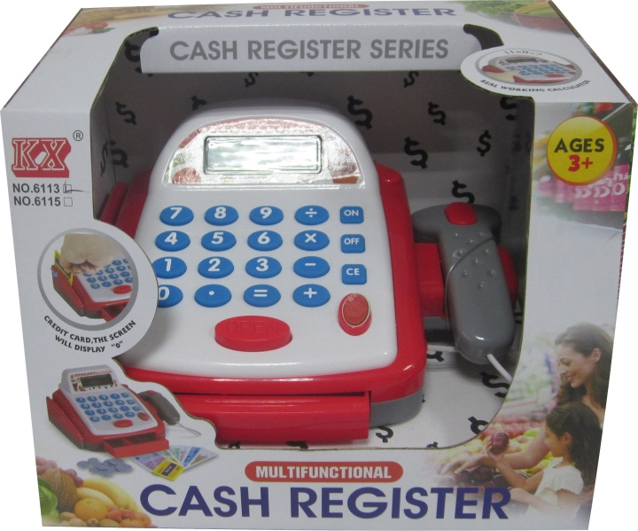 Techwo KX Cash register, red in the group TOYS, KIDS & BABY PRODUCTS / Toys / Toys at TP E-commerce Nordic AB (C76069)