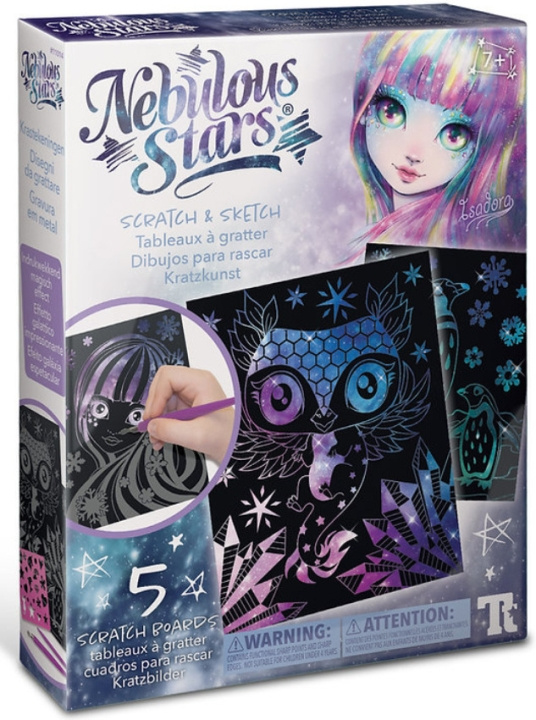 Nebulous Stars Scratch & Sketch cardboard set in the group TOYS, KIDS & BABY PRODUCTS / Toys / Crafts at TP E-commerce Nordic AB (C76115)