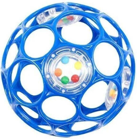 Oball Rattle ball, blue in the group TOYS, KIDS & BABY PRODUCTS / Baby toys / Activity toys at TP E-commerce Nordic AB (C76147)