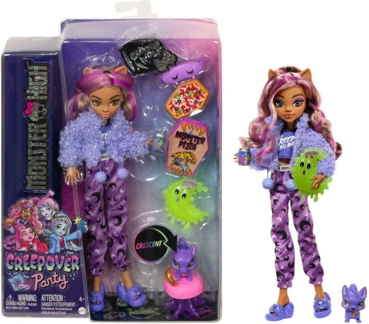 Monster High Creepover Party Clawdeen - fashion doll in the group TOYS, KIDS & BABY PRODUCTS / Toys / Docks & Accessories at TP E-commerce Nordic AB (C76158)