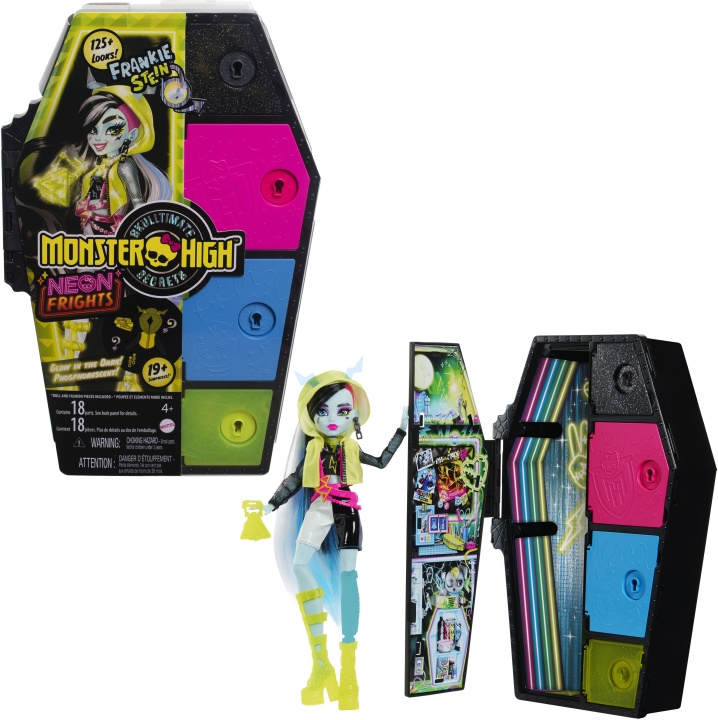 Monster High Skulltimate Secrets: Neon Frights Frankie - fashion doll in the group TOYS, KIDS & BABY PRODUCTS / Toys / Docks & Accessories at TP E-commerce Nordic AB (C76162)