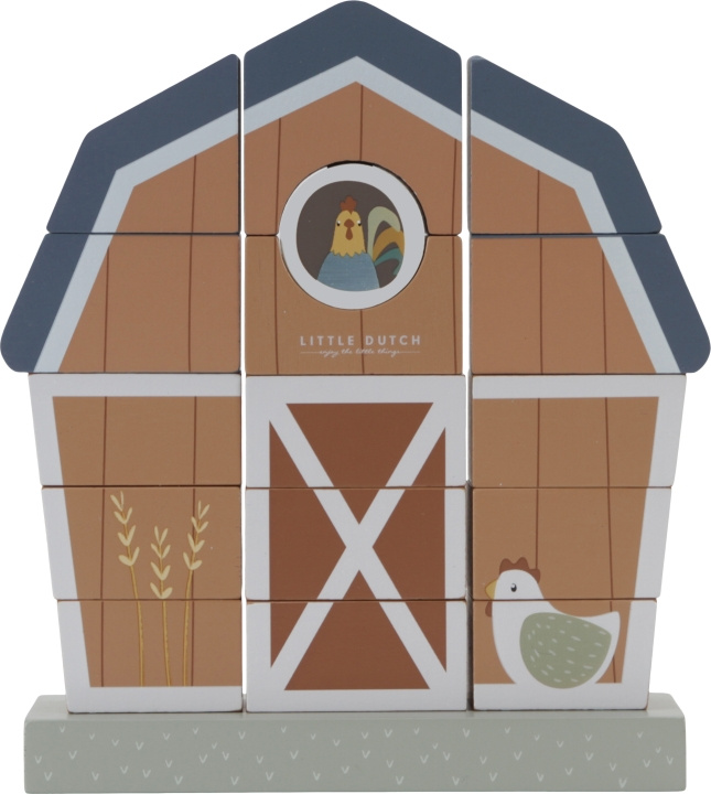 Little Dutch Little Farm - a stackable farm in the group TOYS, KIDS & BABY PRODUCTS / Toys / Building toys / Toy blocks at TP E-commerce Nordic AB (C76168)