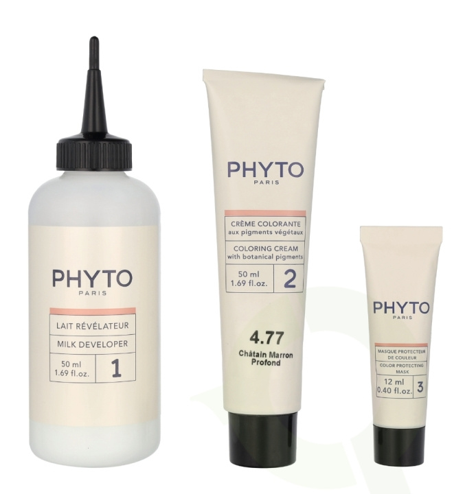 Phyto Phytocolor Permanent Color 112 ml #4.77 Deep Brown in the group BEAUTY & HEALTH / Hair & Styling / Hair care / Hair Dye / Hair Dye & Color bombs at TP E-commerce Nordic AB (C76329)