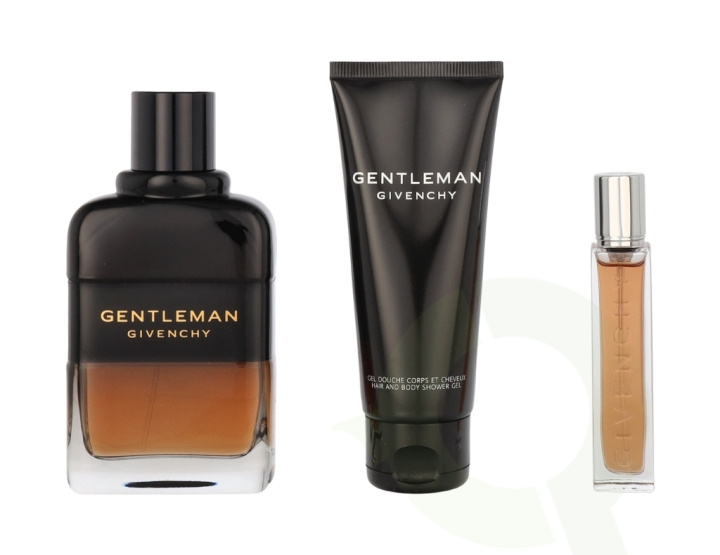 Givenchy Gentleman Reservee Privee Giftset 187.5 ml Edp Spray 100ml/Edp Spray 12,5ml/Shower Gel 75ml in the group BEAUTY & HEALTH / Gift sets / Gift sets for him at TP E-commerce Nordic AB (C76395)