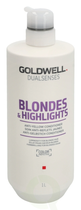 Goldwell Dualsenses Blonde&Highlight Anti-Yellow Conditioner 1000 ml Anti-Yellow in the group BEAUTY & HEALTH / Hair & Styling / Hair care / Conditioner at TP E-commerce Nordic AB (C76423)