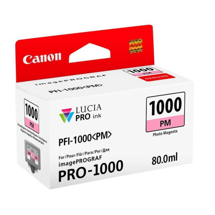 Canon Ink 0551C001 PFI-1000 Photo Magenta in the group COMPUTERS & PERIPHERALS / Printers & Accessories / Ink & Toner / Ink cartridges / Canon at TP E-commerce Nordic AB (C76480)