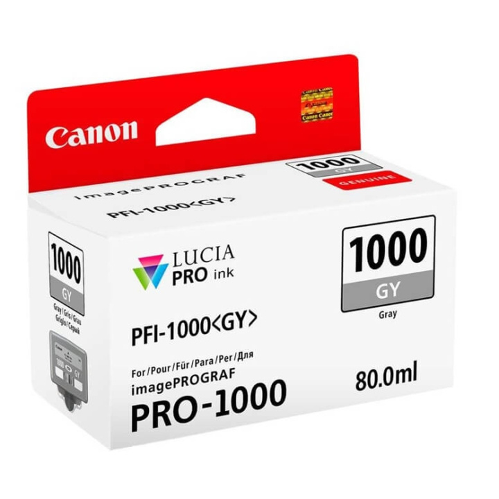 Canon Ink 0552C001 PFI-1000 Grey in the group COMPUTERS & PERIPHERALS / Printers & Accessories / Ink & Toner / Ink cartridges / Canon at TP E-commerce Nordic AB (C76481)