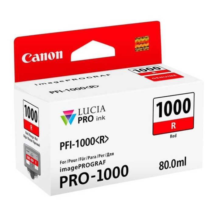 Canon Ink 0554C001 PFI-1000 Red in the group COMPUTERS & PERIPHERALS / Printers & Accessories / Ink & Toner / Ink cartridges / Canon at TP E-commerce Nordic AB (C76483)