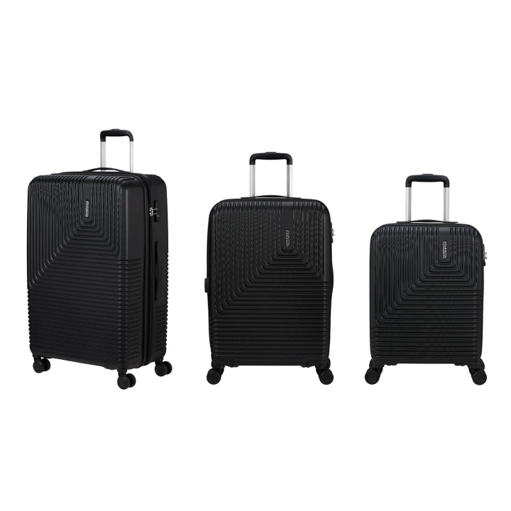 American Tourister Suitcase Niteline Set 3 pcs Black in the group Sport, leisure & Hobby / Travel accessories / Suitcases at TP E-commerce Nordic AB (C76486)