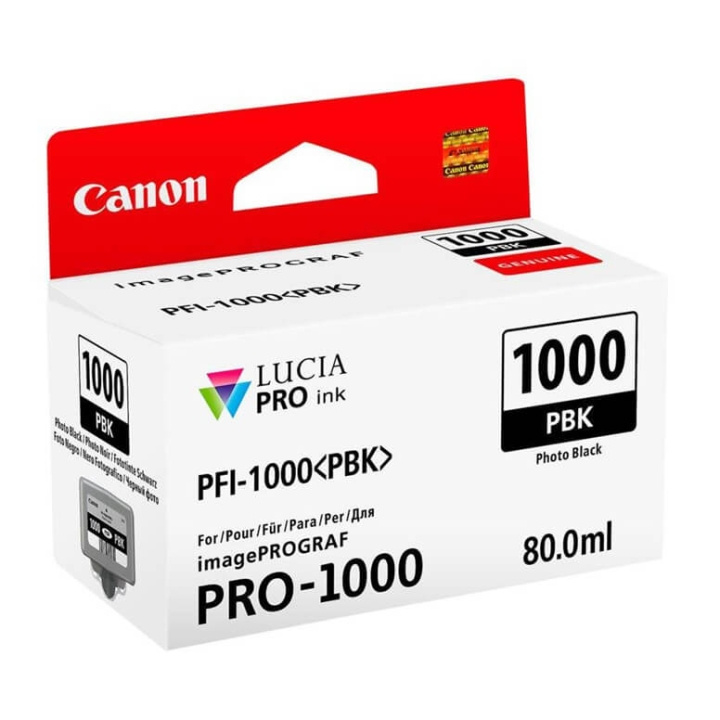 Canon Ink 0546C001 PFI-1000 Photo Black in the group COMPUTERS & PERIPHERALS / Printers & Accessories / Ink & Toner / Ink cartridges / Canon at TP E-commerce Nordic AB (C76490)