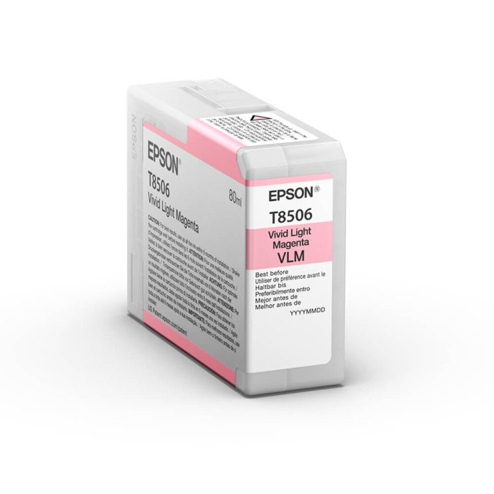 Epson Ink UltraChrome HD T85060N Vivid Light Magenta 80ml in the group COMPUTERS & PERIPHERALS / Printers & Accessories / Ink & Toner / Ink cartridges / Epson at TP E-commerce Nordic AB (C76541)