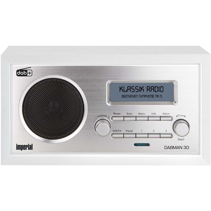 imperial DABMAN 30 DAB+ / FM Radio White in the group HOME ELECTRONICS / Audio & Picture / Home cinema, Hifi & Portable / Radio & Alarm clocks / Radio at TP E-commerce Nordic AB (C76562)