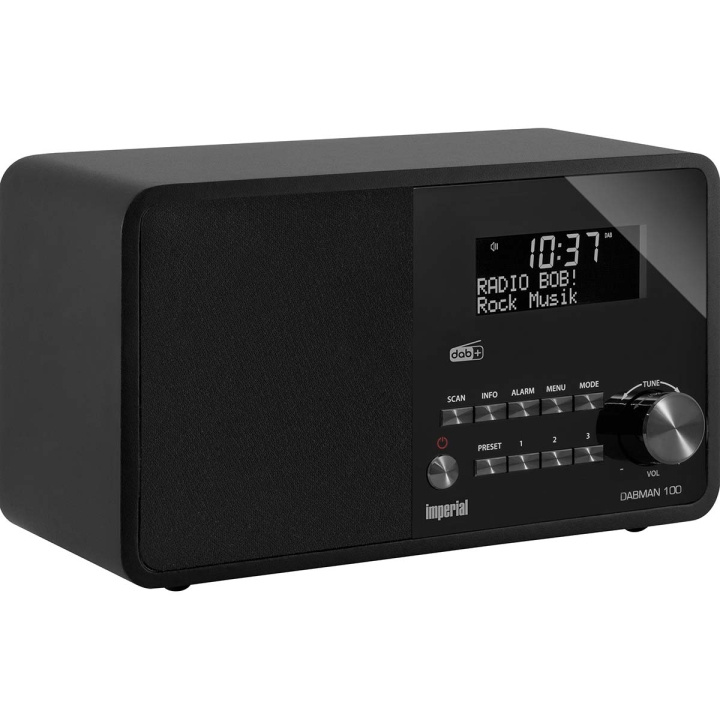 imperial DABMAN 100 DAB+ / FM Radio Black in the group HOME ELECTRONICS / Audio & Picture / Home cinema, Hifi & Portable / Radio & Alarm clocks / Radio at TP E-commerce Nordic AB (C76563)