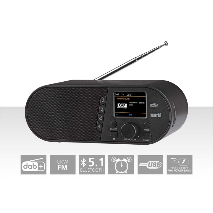 imperial DABMAN d105 DAB+ / FM / BLUETOOTH in the group HOME ELECTRONICS / Audio & Picture / Home cinema, Hifi & Portable / Radio & Alarm clocks / Radio at TP E-commerce Nordic AB (C76573)