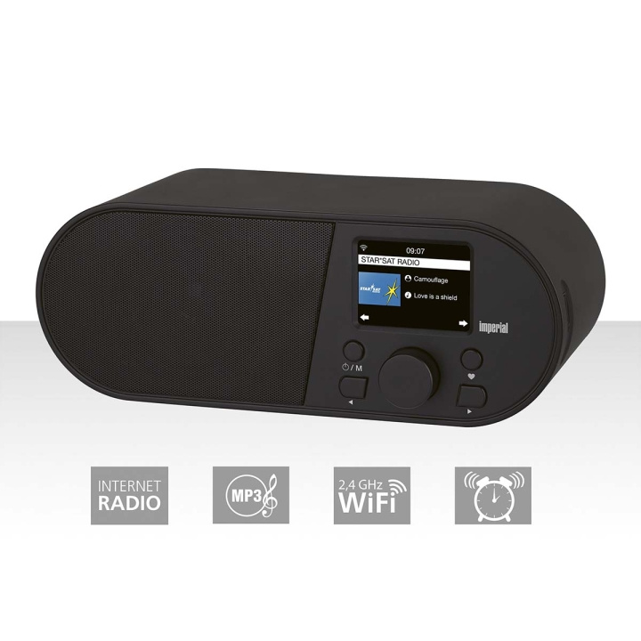 imperial i105 WLAN Internet radio with 2.4 inch color display Black in the group HOME ELECTRONICS / Audio & Picture / Home cinema, Hifi & Portable / Radio & Alarm clocks / Radio at TP E-commerce Nordic AB (C76574)