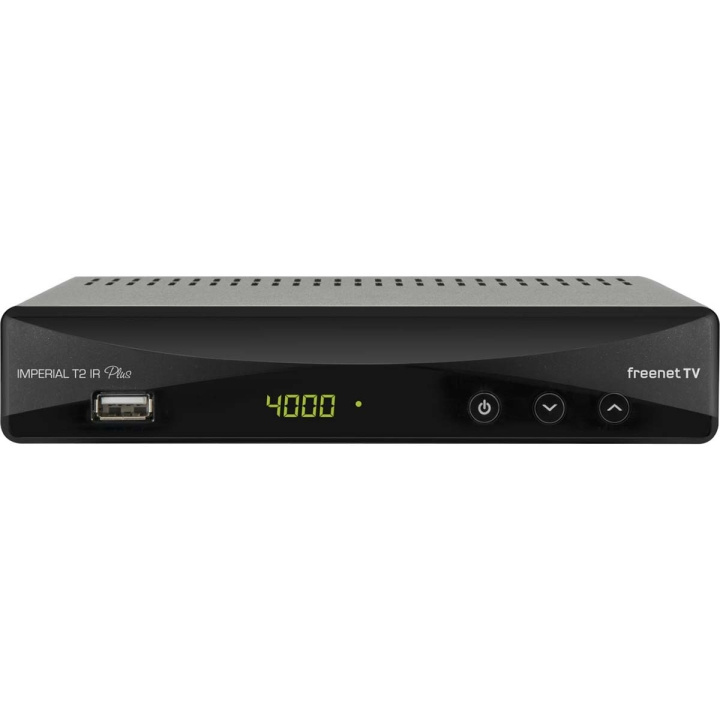 imperial T2 IR Plus DVB-T2 Receiver with Integrated Freenet TV Decryption System (Incl. 3 Months of Freenet TV) Black in the group HOME ELECTRONICS / Audio & Picture / TV & Accessories / Terrestrial/Boxer at TP E-commerce Nordic AB (C76581)