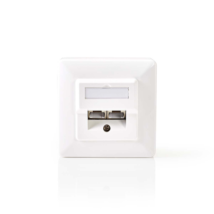 Nedis Network Wall Box | In-Wall | 2 port(s) | CAT5e | Straight | Female | Gold Plated | ABS | White | Box in the group COMPUTERS & PERIPHERALS / Network / Access points at TP E-commerce Nordic AB (C76583)