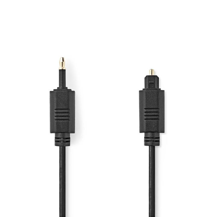 Nedis Optical Audio Cable | TosLink Male | Mini-Toslink | 1.00 m | Round | PVC | Black | Label in the group HOME ELECTRONICS / Cables & Adapters / Speaker cables at TP E-commerce Nordic AB (C76593)