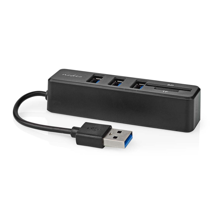 Nedis USB Hub | 1x USB-A | 3x USB A Female | 5 port(s) | USB 2.0 | USB Powered | SD & MicroSD in the group COMPUTERS & PERIPHERALS / Computer accessories / USB-Hubs at TP E-commerce Nordic AB (C76598)