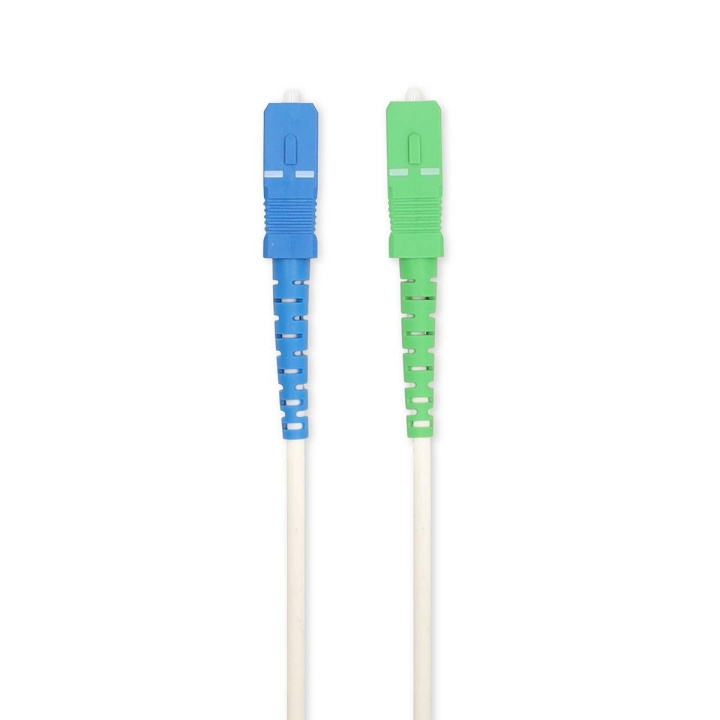 Nedis Glass Fiber Patch Cable | SMF (Single Mode Phase) | SC/APC | SC/UPC | 100 Gbps | 6.00 m | White | Gift Box with Euro Lock in the group COMPUTERS & PERIPHERALS / Computer cables / Network cables / Fiber cabling at TP E-commerce Nordic AB (C76607)