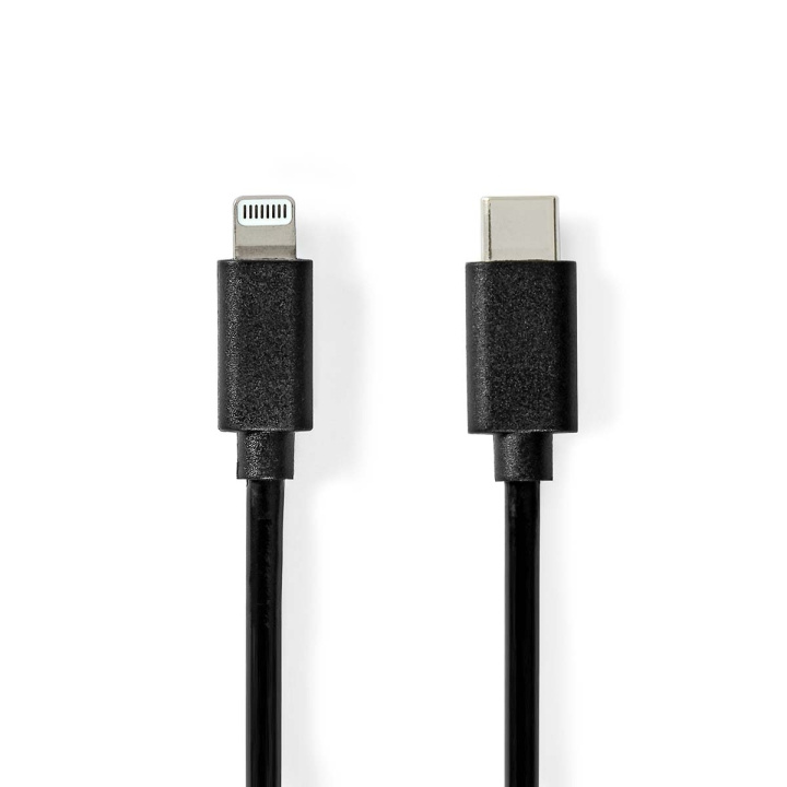 Nedis Lightning Cable | USB 2.0 | Apple Lightning 8-Pin | USB-C™ Male | 480 Mbps | Nickel Plated | 1.00 m | Round | PVC | Black | Label in the group SMARTPHONE & TABLETS / Chargers & Cables / Cables / Cables Lightning at TP E-commerce Nordic AB (C76613)