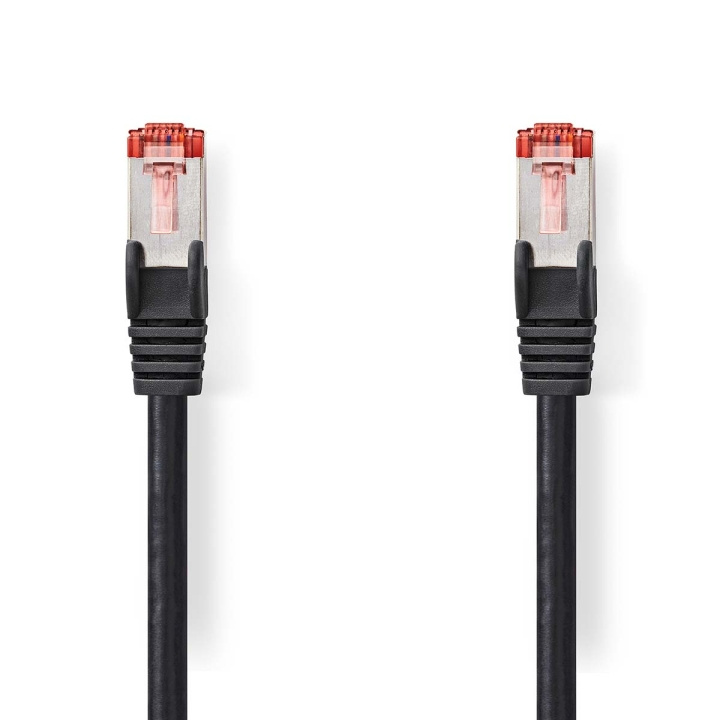 Nedis CAT6 Cable | RJ45 Male | RJ45 Male | S/FTP | 0.15 m | Round | LSZH | Black | Label in the group COMPUTERS & PERIPHERALS / Computer cables / Network cables / Cat6 at TP E-commerce Nordic AB (C76626)