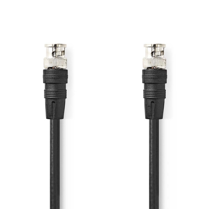 Nedis BNC Video Cable | BNC Male | BNC Male | Nickel Plated | 75 Ohm | 1.00 m | Round | PVC | Black | Label in the group HOME ELECTRONICS / Cables & Adapters / Speaker cables at TP E-commerce Nordic AB (C76712)