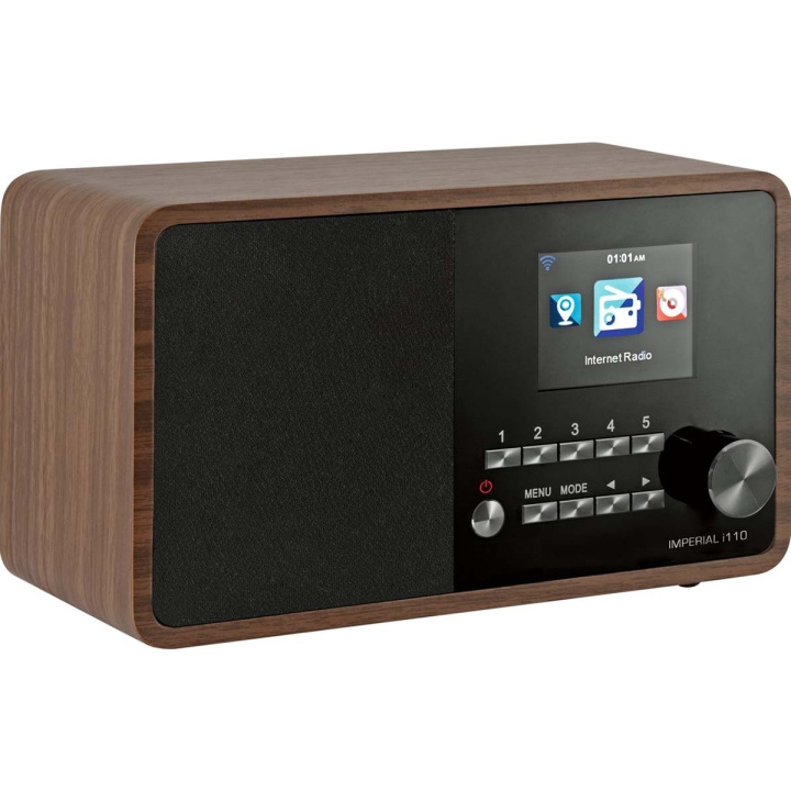 imperial i110 WLAN Internet radio with media player function Wood Look in the group HOME ELECTRONICS / Audio & Picture / Home cinema, Hifi & Portable / Radio & Alarm clocks / Radio at TP E-commerce Nordic AB (C76744)