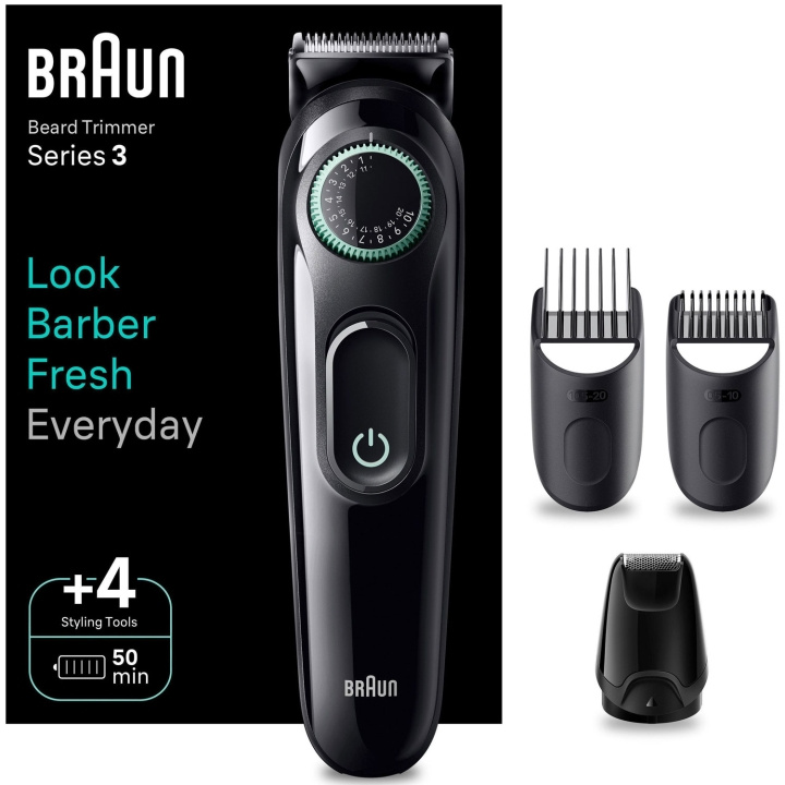 Braun Skäggtrimmer BT3421 4st stylingtillbehör in the group BEAUTY & HEALTH / Hair & Styling / Shaving & Trimming / Beard trimmer & Accessories at TP E-commerce Nordic AB (C76774)